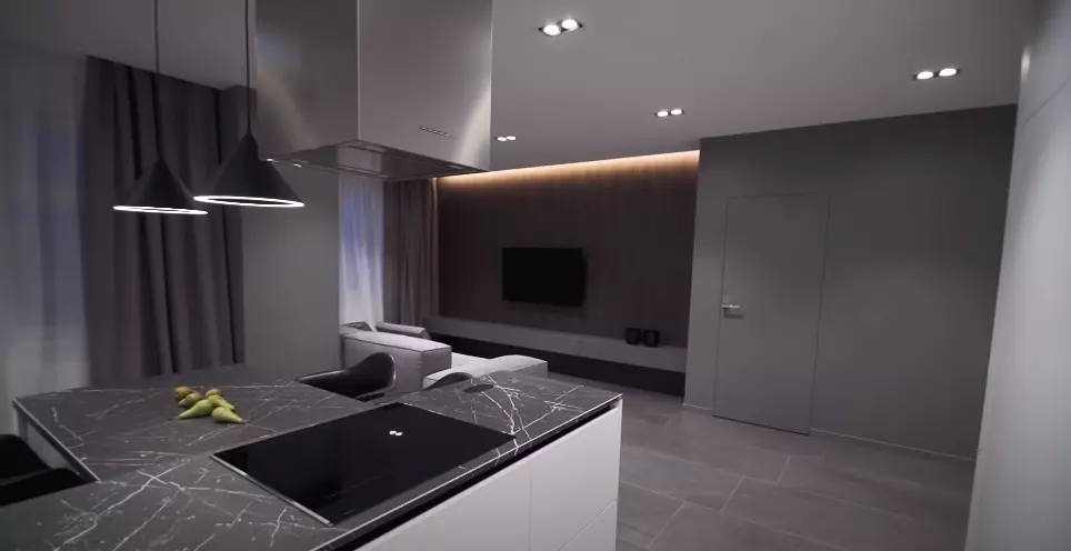 Натяжной потолок в гостиную, фото 1