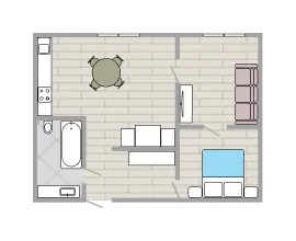 2-комнатная квартира